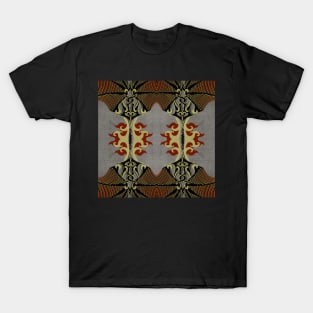 Ornate Kaleidoscope based on Crimson Defiance (Seamless) 18 T-Shirt